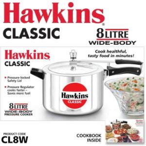 Hawkins Classic Pr Cooker 8Lt (CL8W)