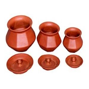Clay Pahal Handi Set (3 pcs set)