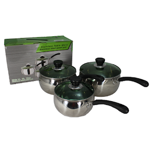 S S Pearl Pot 3pc Set (JMD-341)