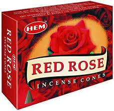 Hem Rosa Roja Incense Cones 10Pc*12