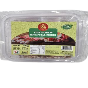 24C Thin Cashew Rose Petal Chikki  300g