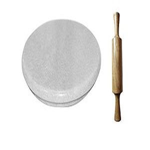 Lsn Marble Chakla With Wooden Belan