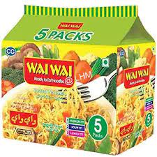 [161214] Wai Wai Veg Masala Noodles 5Pk