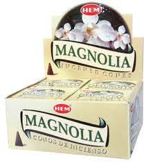 [750005] Hem Incense Cone Magnolia 10pc*12