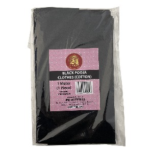 [111026] 24C Pooja Cloth (Black) Cotton  1Mt