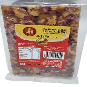 [44360] 24C Cashew Rose Petal Chikki 100g