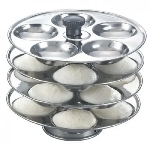[361866] Anupam S Steel Idly Stand 6 Plate